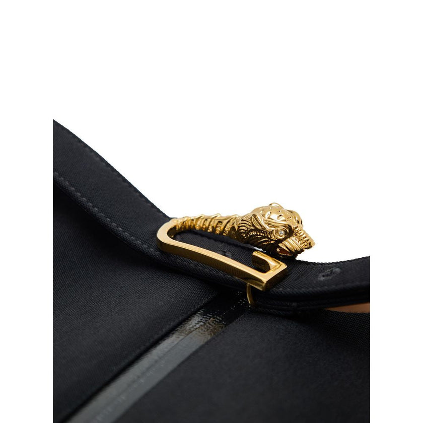 Gucci Black Wool Midi Skirt Gucci