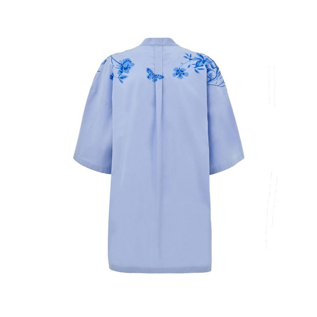 Gucci Blue Cotton Shirt Gucci