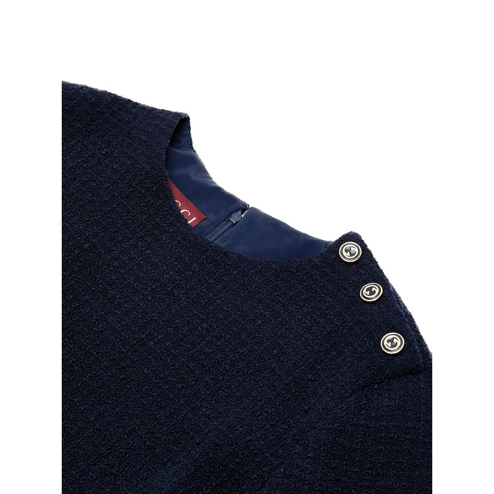 Gucci Navy Blue Wool Short Gucci