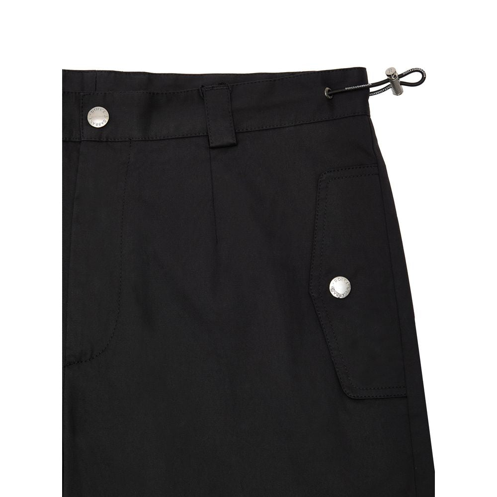 Dolce & Gabbana Black Cotton Cargo Pant Dolce & Gabbana