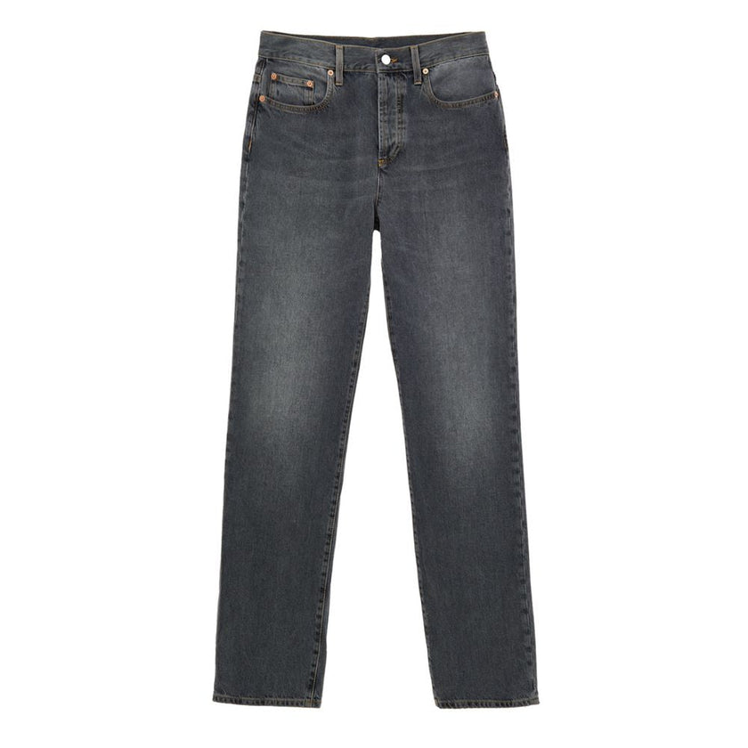 Gucci Gray Cotton Relaxed Fit Jeans Gucci