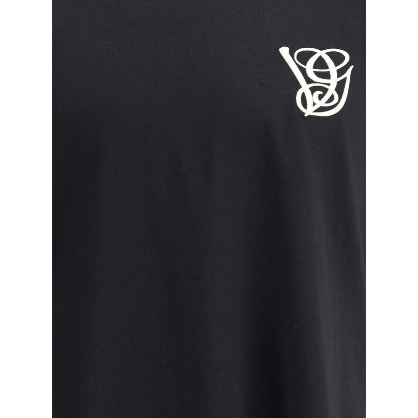 Valentino Black Cotton T-Shirt Valentino
