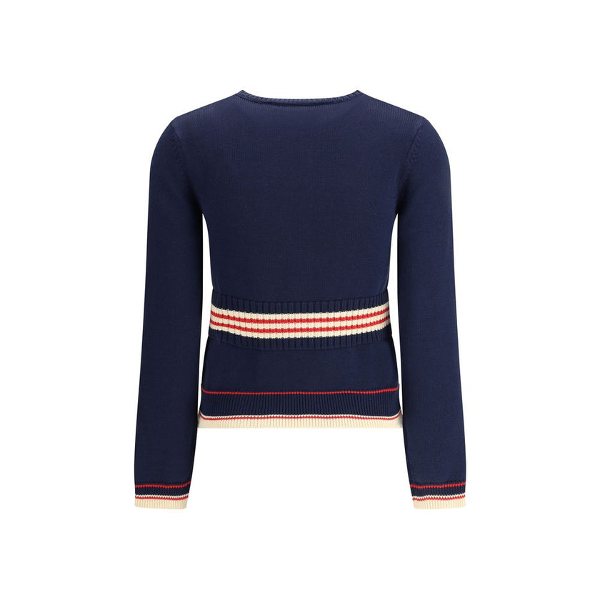 Valentino Blue Cotton Sweatshirt Valentino