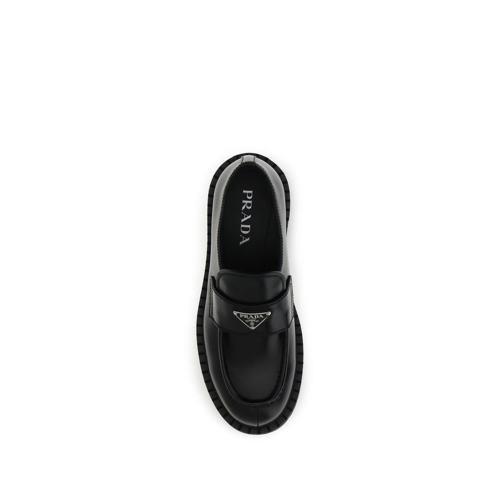 Prada Double Chocolate Loafers Prada