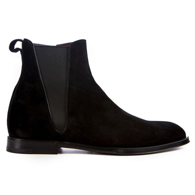 Dolce & Gabbana Black Calfskin Men Ankle Boot Dolce & Gabbana