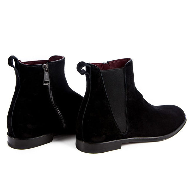 Dolce & Gabbana Black Calfskin Men Ankle Boot Dolce & Gabbana