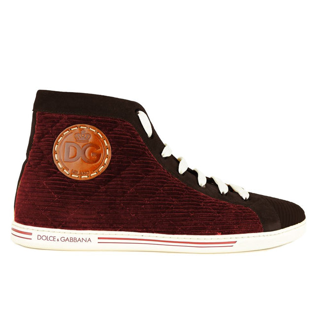 Dolce & Gabbana Red Calfskin Sneaker Dolce & Gabbana