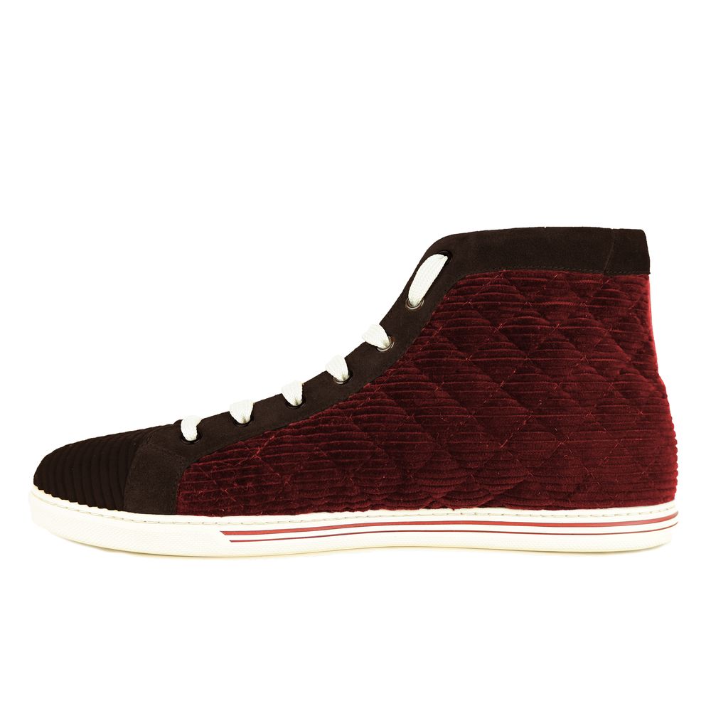 Dolce & Gabbana Red Calfskin Sneaker Dolce & Gabbana
