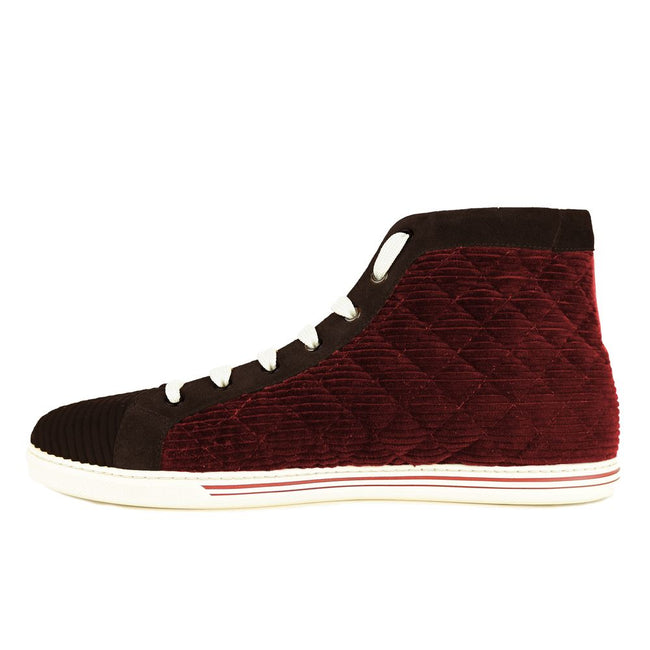 Dolce & Gabbana Red Calfskin Sneaker Dolce & Gabbana