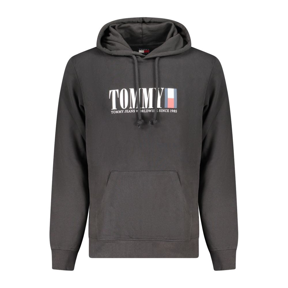Tommy Hilfiger Black Cotton Men Sweater Tommy Hilfiger