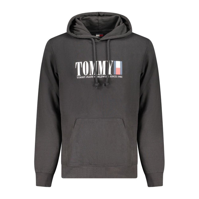 Tommy Hilfiger Black Cotton Men Sweater Tommy Hilfiger