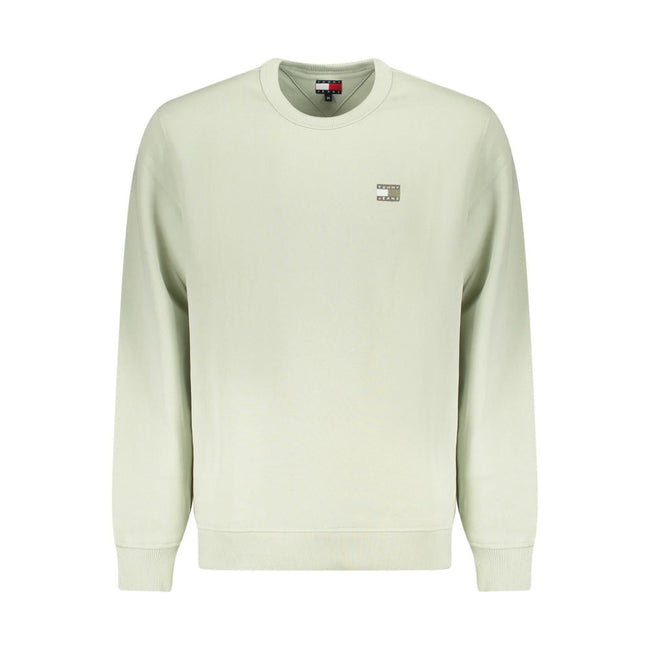 Tommy Hilfiger Green Cotton Men Sweater Tommy Hilfiger