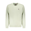 Tommy Hilfiger Green Cotton Men Sweater Tommy Hilfiger