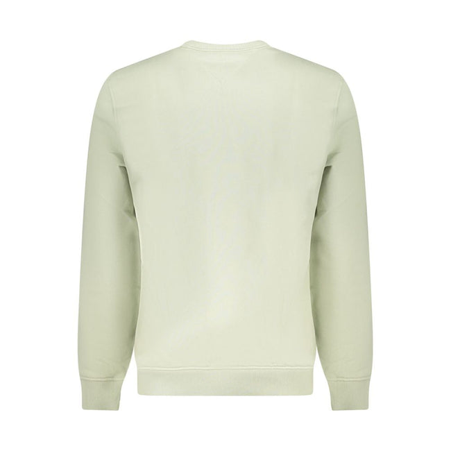Tommy Hilfiger Green Cotton Men Sweater Tommy Hilfiger
