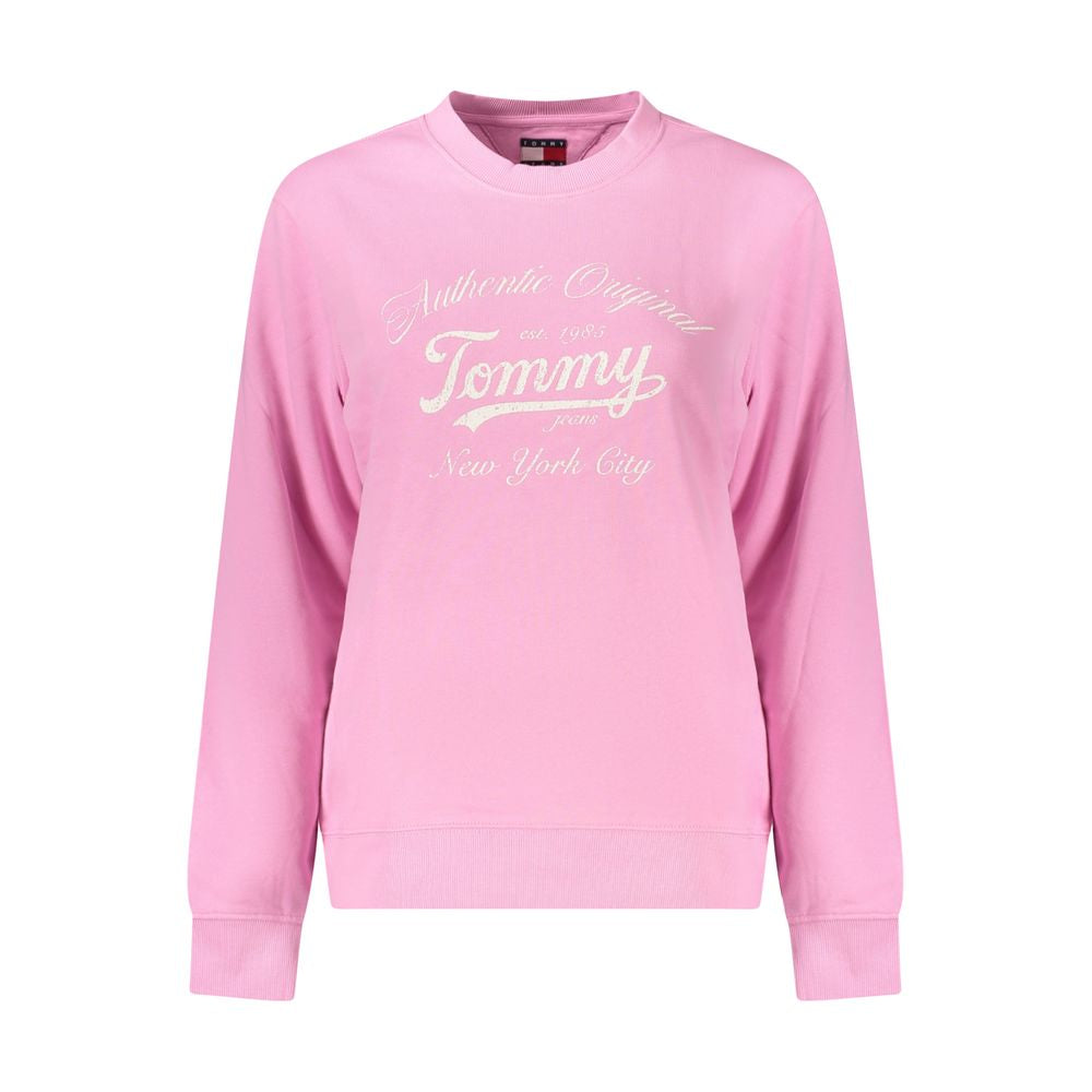 Tommy Hilfiger Pink Cotton Women Sweater Tommy Hilfiger