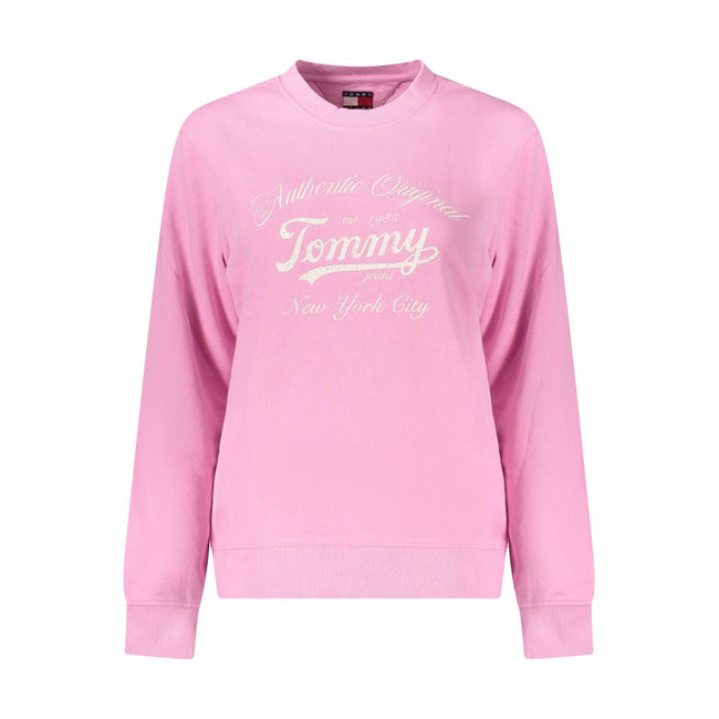 Tommy Hilfiger Pink Cotton Women Sweater Tommy Hilfiger