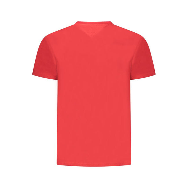 Tommy Hilfiger Red Cotton Men T-Shirt Tommy Hilfiger