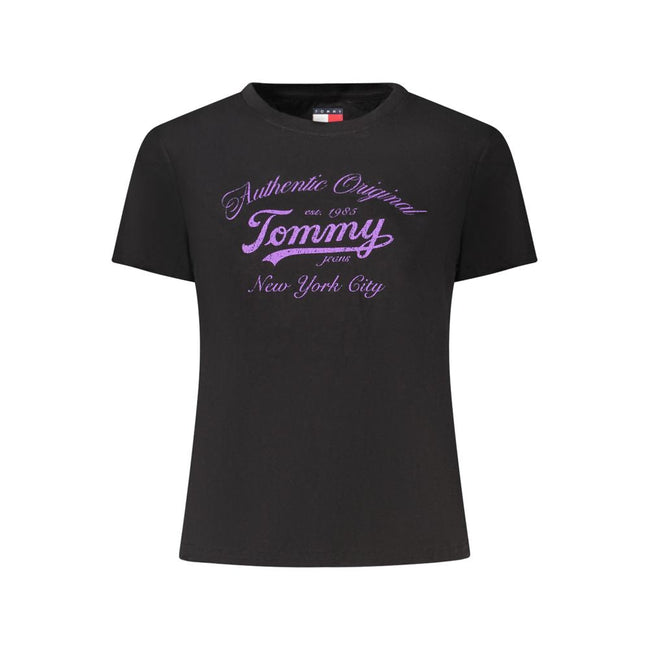 Tommy Hilfiger Black Cotton Women T-Shirt Tommy Hilfiger