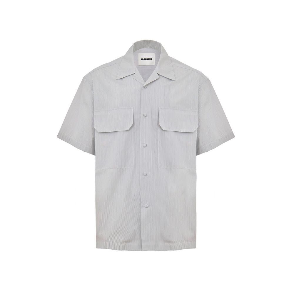 Jil Sander Blue Cotton Shortsleeve Jil Sander