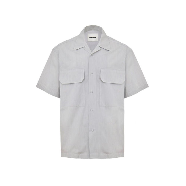 Jil Sander Blue Cotton Shortsleeve Jil Sander