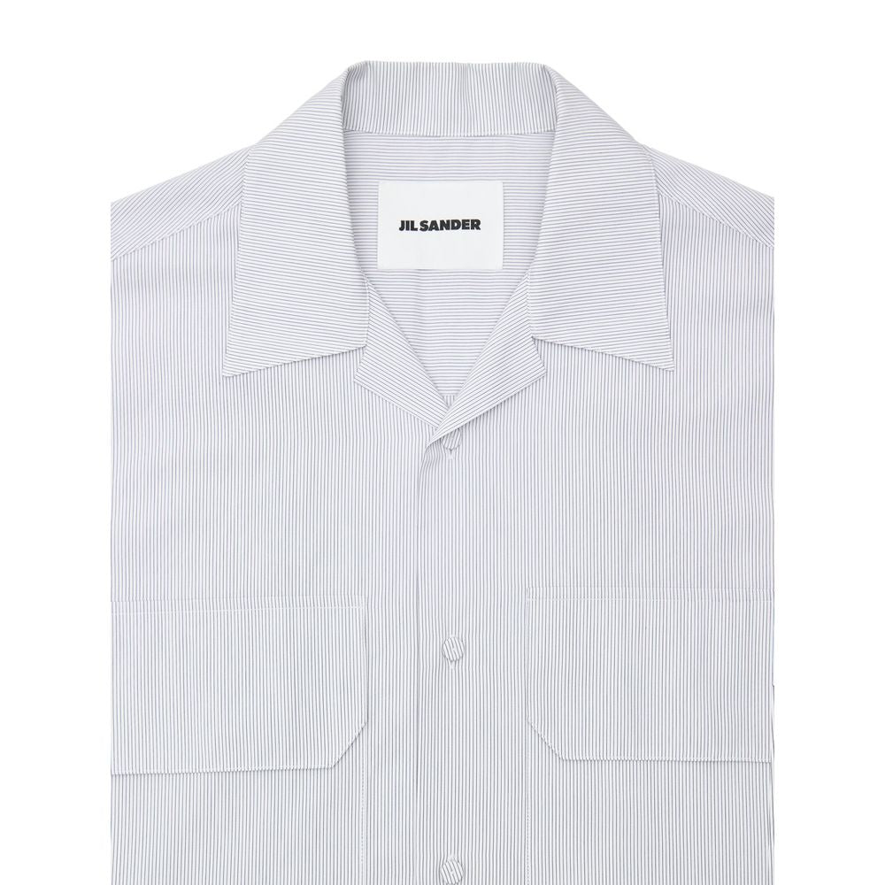 Jil Sander Blue Cotton Shortsleeve Jil Sander