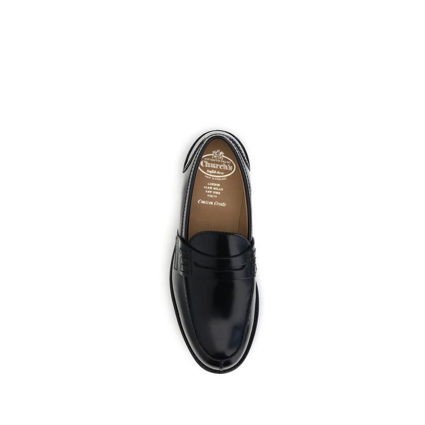 Church's Black Calf Leather Bos Taurus Slip-On Loafers Church's