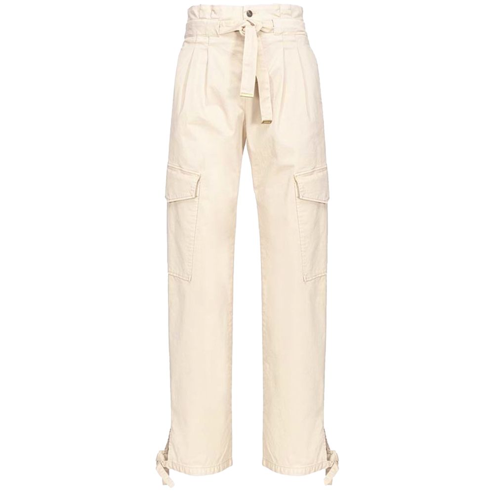 PINKO White Cotton Women Pant PINKO