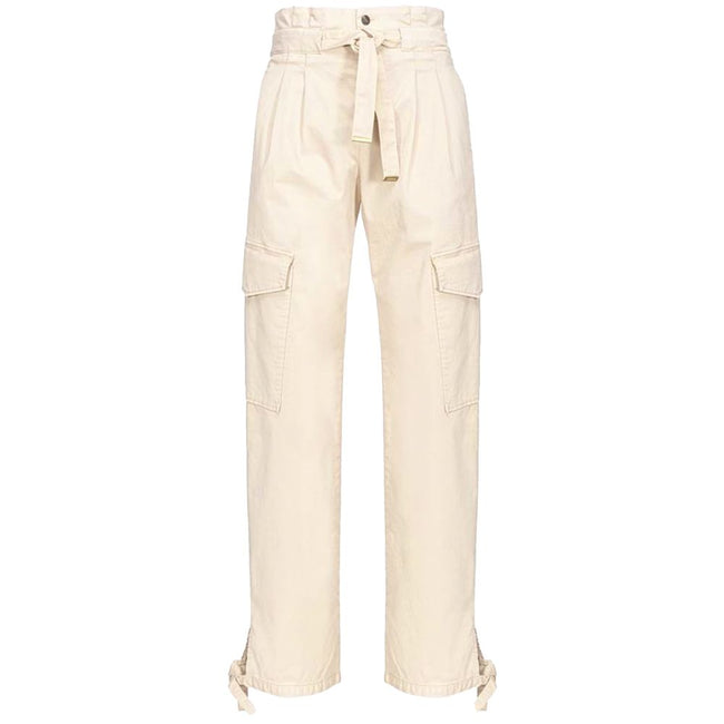 PINKO White Cotton Women Pant PINKO