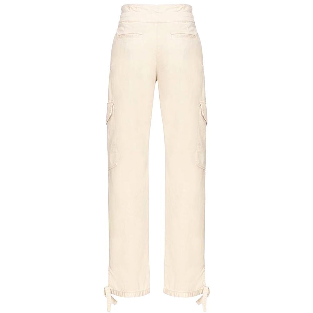 PINKO White Cotton Women Pant PINKO