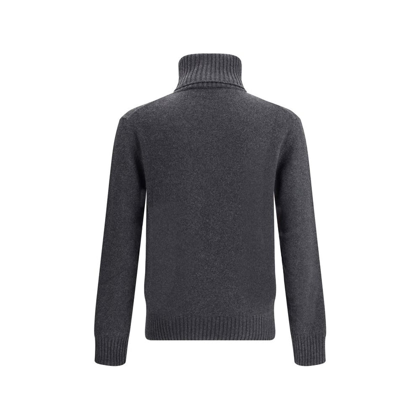 Ami Paris Gray Cashmere Turtleneck Ami Paris