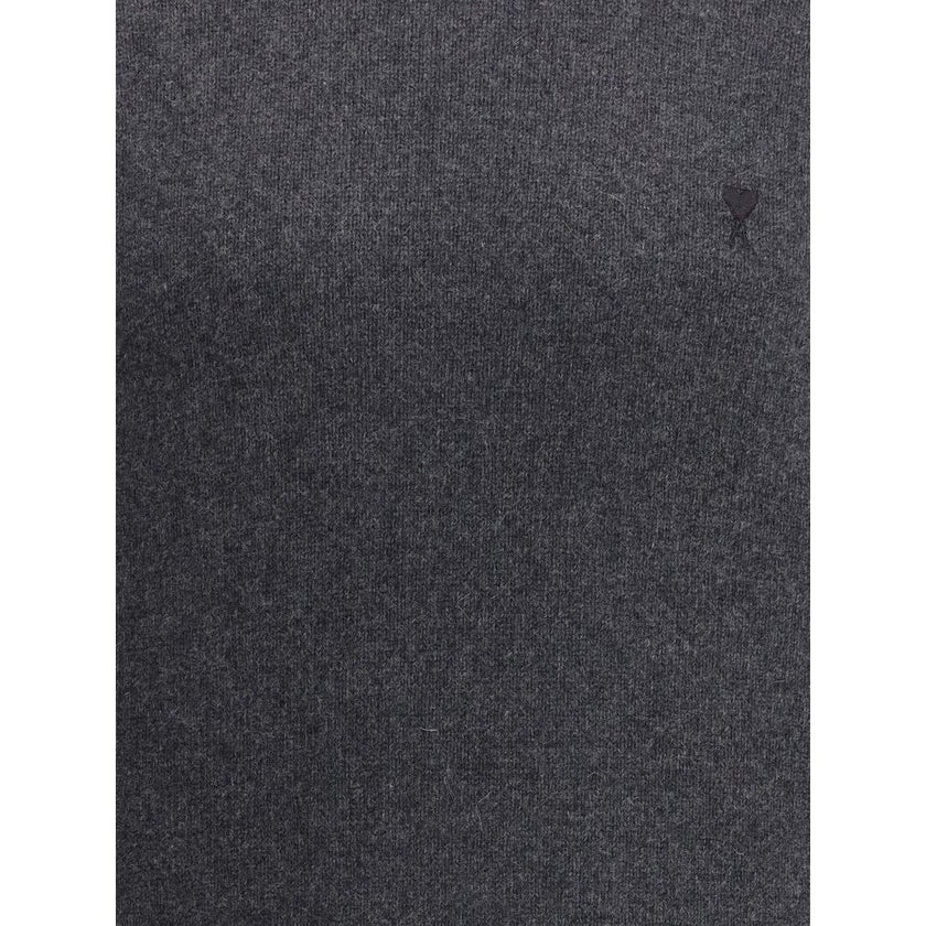 Ami Paris Gray Cashmere Turtleneck Ami Paris