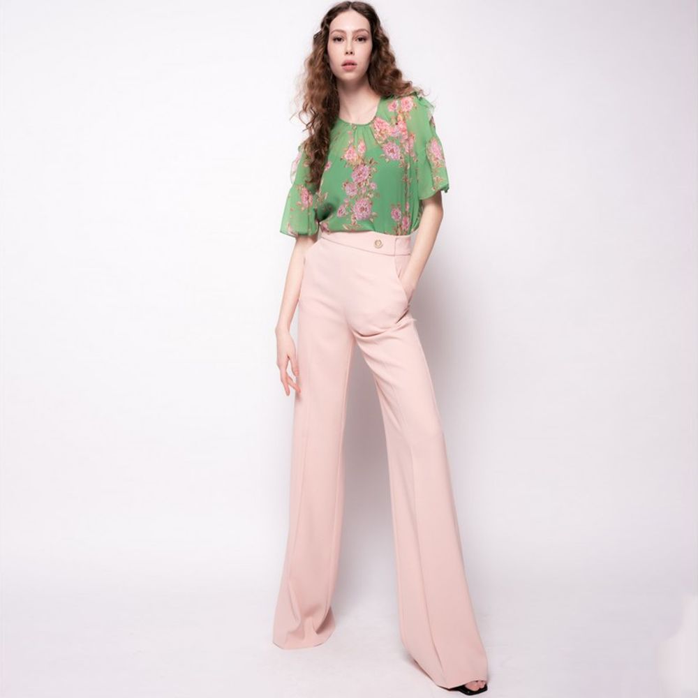 PINKO Pink Polyester Women's Trouser PINKO