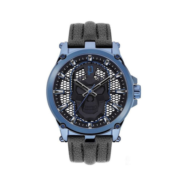 Police Black Leather Watch Police