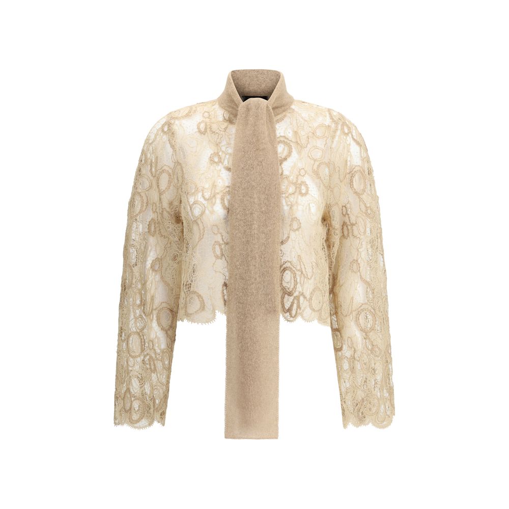 Fabiana Filippi Lace cropped Shirt Fabiana Filippi