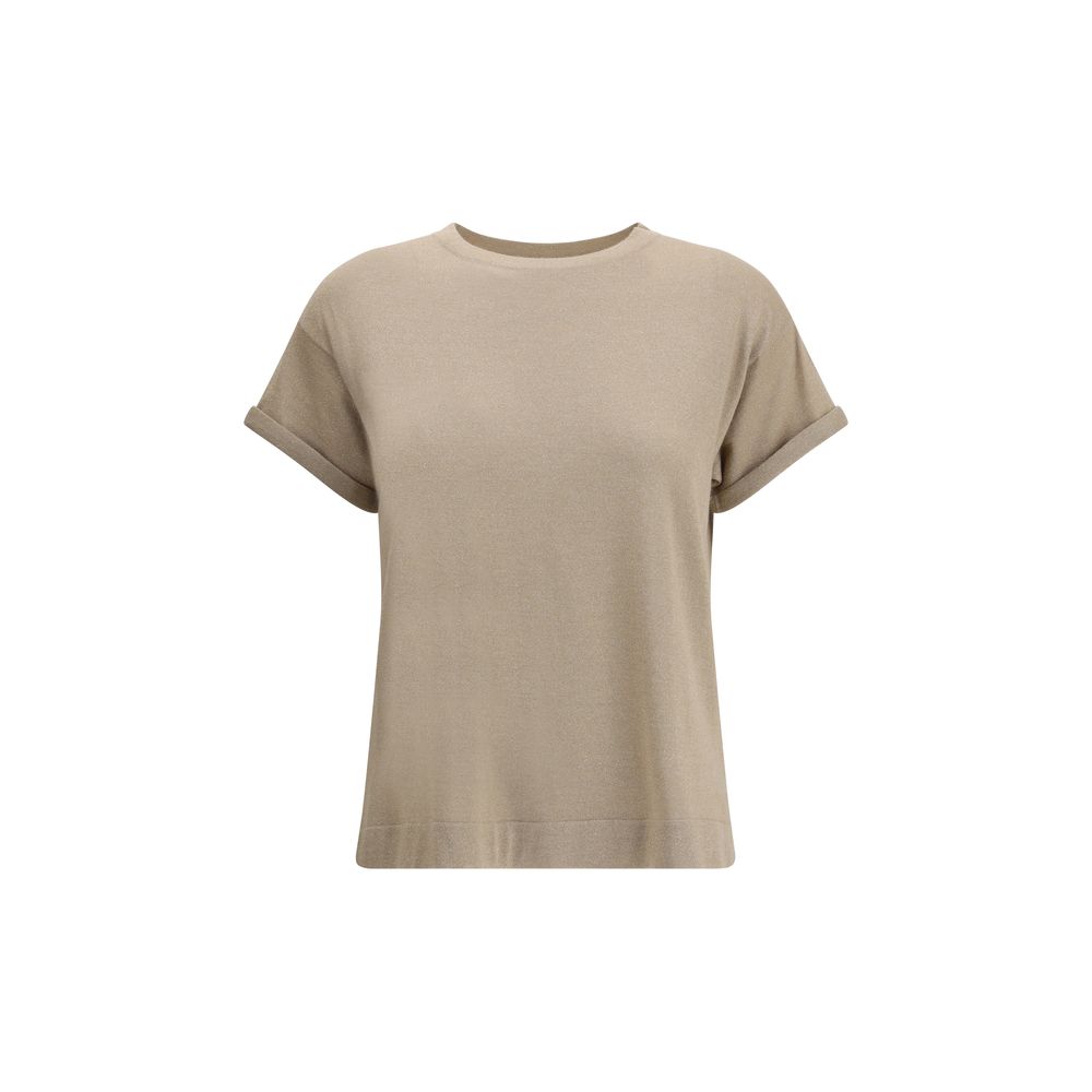 Brunello Cucinelli cashmere glitter T-shirt Brunello Cucinelli