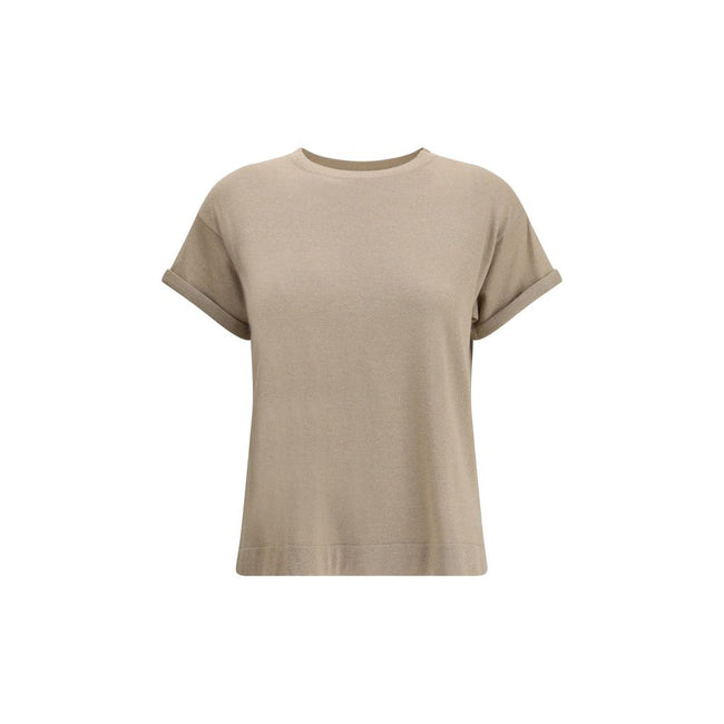 Brunello Cucinelli cashmere glitter T-shirt Brunello Cucinelli