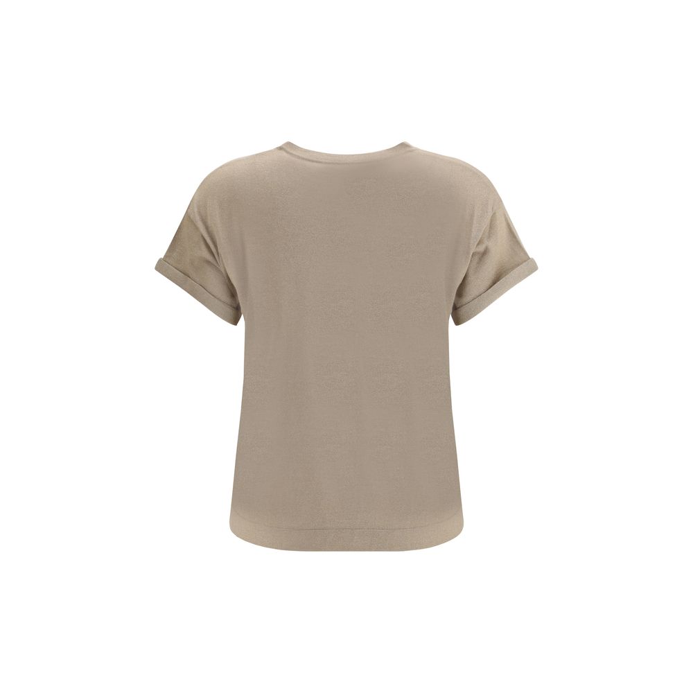 Brunello Cucinelli cashmere glitter T-shirt Brunello Cucinelli