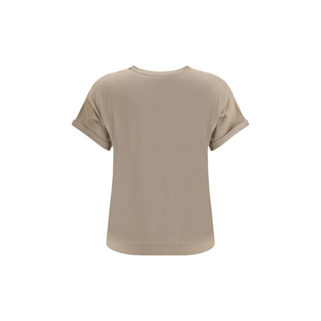Brunello Cucinelli cashmere glitter T-shirt Brunello Cucinelli