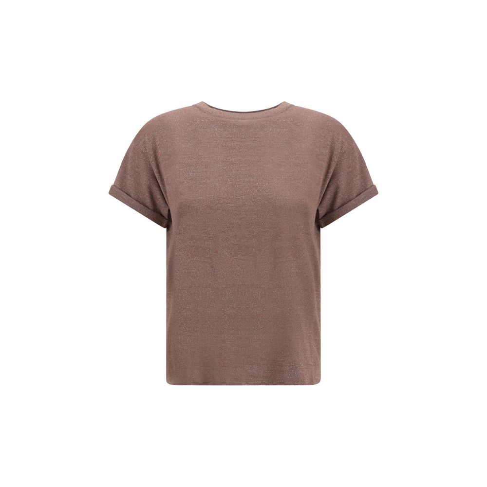 Brunello Cucinelli cashmere glitter T-shirt Brunello Cucinelli