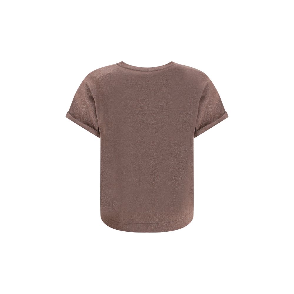 Brunello Cucinelli cashmere glitter T-shirt Brunello Cucinelli