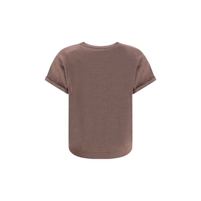 Brunello Cucinelli cashmere glitter T-shirt Brunello Cucinelli