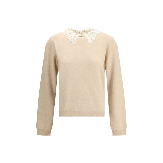 Fabiana Filippi Lace collar Sweater Fabiana Filippi