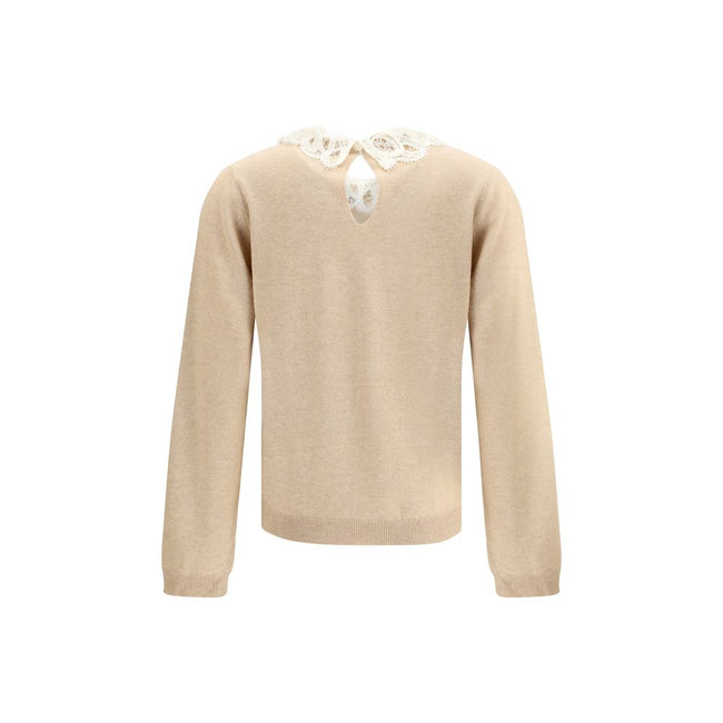 Fabiana Filippi Lace collar Sweater Fabiana Filippi