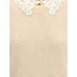 Fabiana Filippi Lace collar Sweater Fabiana Filippi