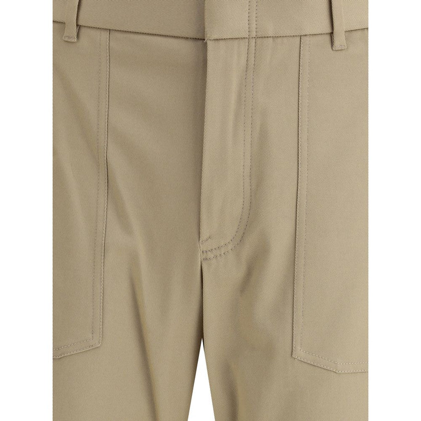 Brioni Beige Cotton Cargo Pants Brioni