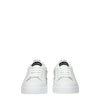 Dolce & Gabbana White Leather Low Tops Dolce & Gabbana