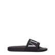 Valentino Garavani Black Cotton Slippers Sandals Valentino Garavani