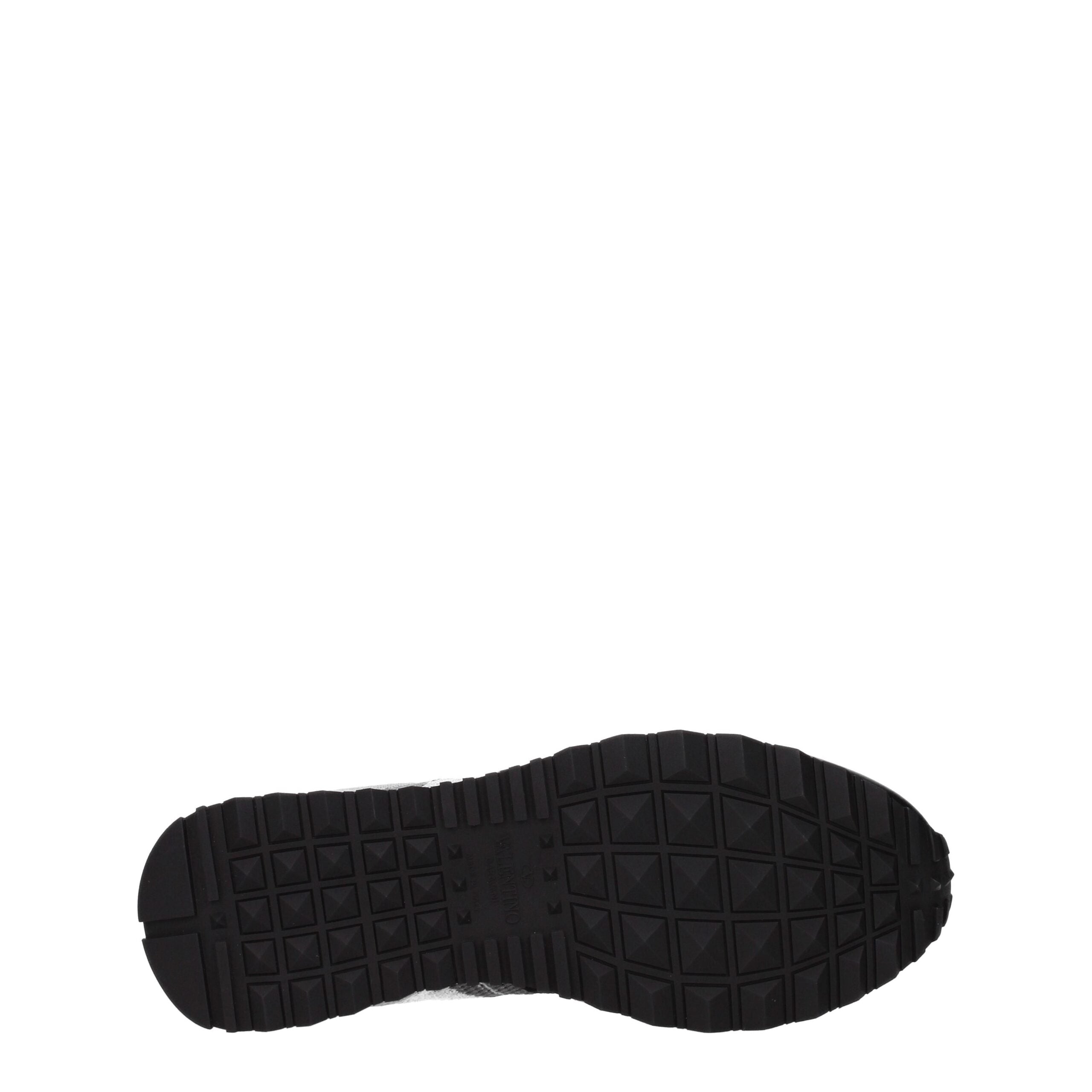 Valentino Garavani Gray Fabric Athletic Sneakers Valentino Garavani