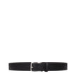 Testoni Black Leather Regular Belts Testoni