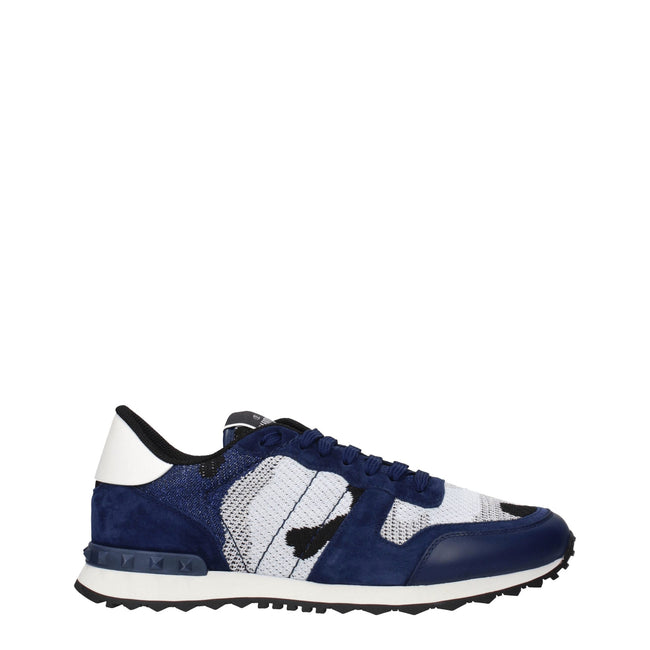 Valentino Garavani Gray Fabric Athletic Sneakers Valentino Garavani